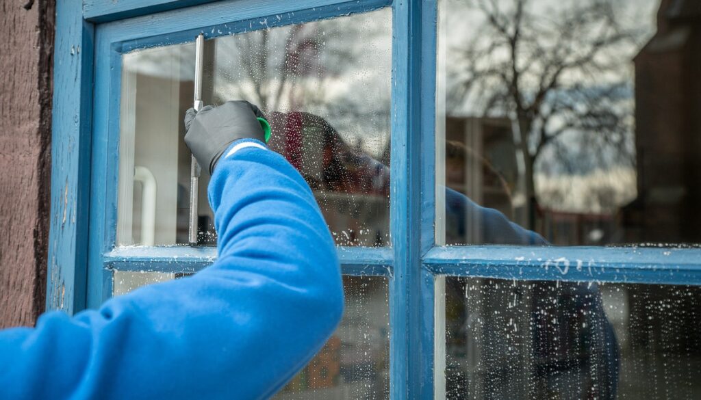 Fensterputzer hilfreich auch bei schweren Stellen